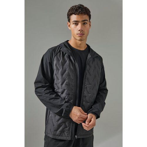 Veste de sport matelassée à capuche - MAN Active - S - Boohooman - Modalova