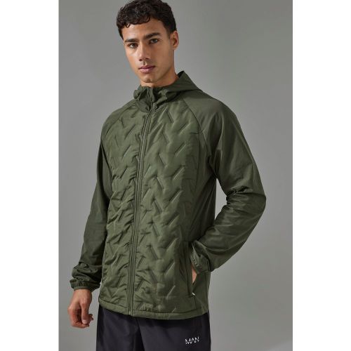 Veste de sport matelassée à capuche - MAN Active - L - Boohooman - Modalova