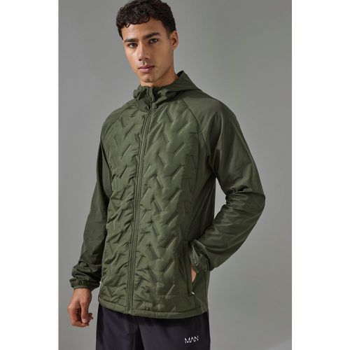 Veste de sport matelassée à capuche - MAN Active - S - Boohooman - Modalova