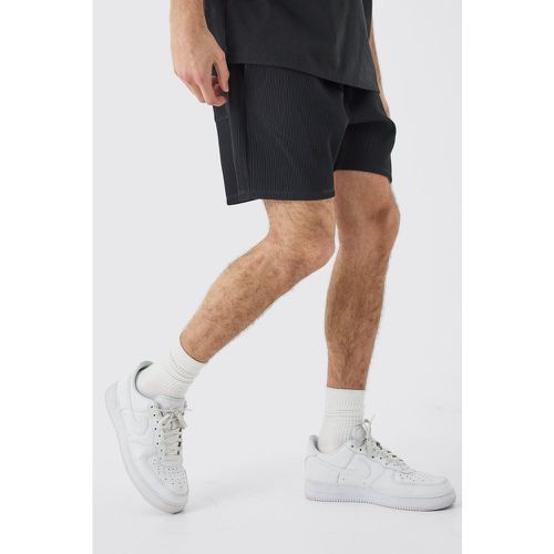 Short plissé en maille - L - Boohooman - Modalova