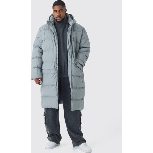 Grande taille - Doudoune mi-longue à capuche en - XXXL - Boohooman - Modalova