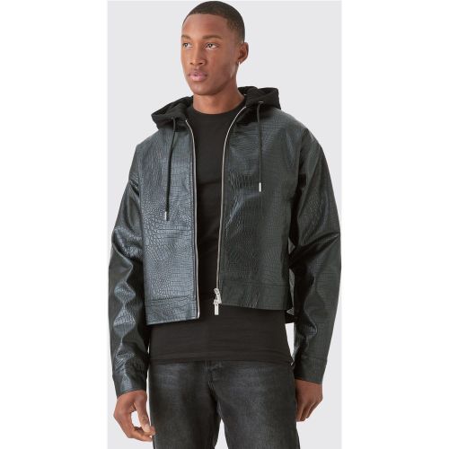 Bomber oversize à capuche homme - L - Boohooman - Modalova