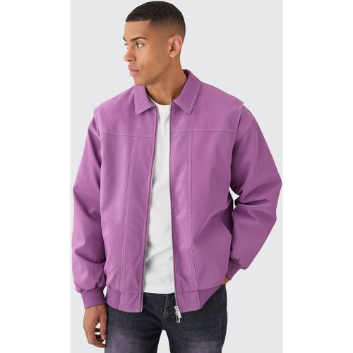 Bomber oversize à empiècement homme - S - Boohooman - Modalova