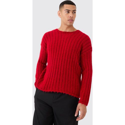 Pull oversize à coutures apparentes - L - Boohooman - Modalova