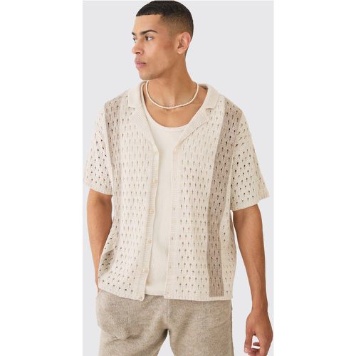 Chemise oversize rayée à coutures apparentes - S - Boohooman - Modalova