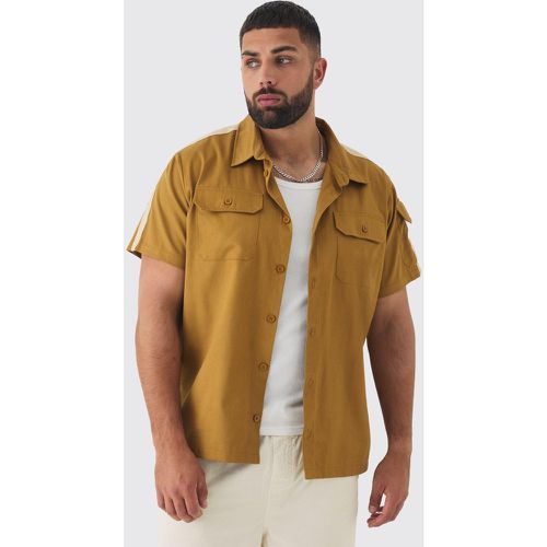 Grande taille - Chemise en twill à empiècements - XXL - Boohooman - Modalova