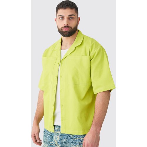 Grande taille - Chemise en twill à coutures contrastantes - XXXL - Boohooman - Modalova