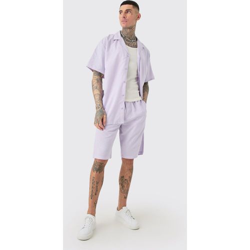 Tall - Ensemble oversize en lin avec short homme - XXL - Boohooman - Modalova