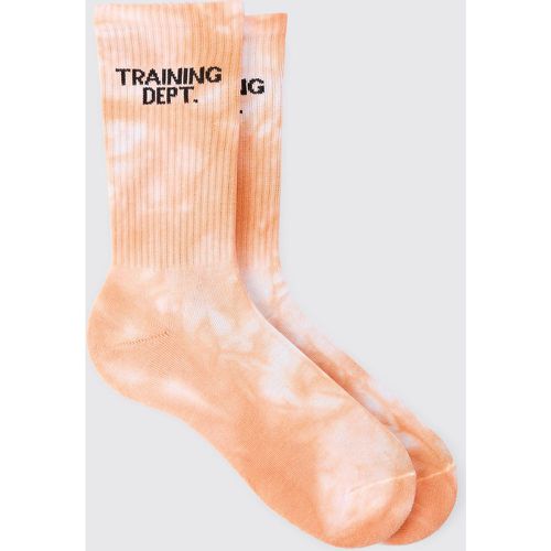 Chaussettes de sport tie dye à slogan - MAN Active - ONE SIZE - Boohooman - Modalova