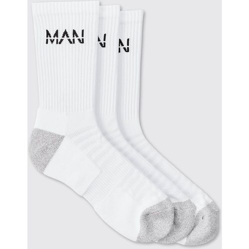 Lot de 3 paires de chaussettes - MAN Active - ONE SIZE - Boohooman - Modalova