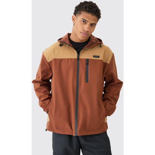 Coupe-vent oversize color block à capuche - MAN homme - S - Boohooman - Modalova