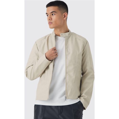 Veste biker à empiècements contrastants homme - L - Boohooman - Modalova