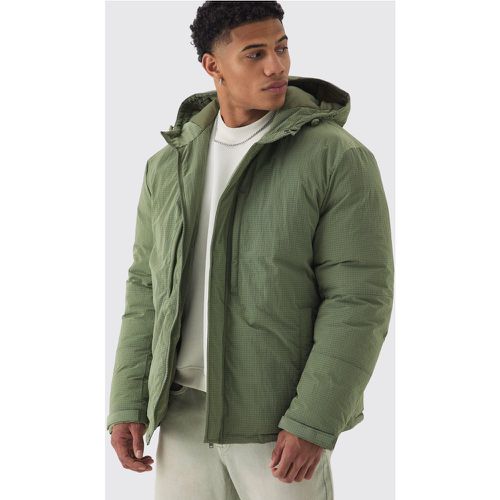 Parka oversize déchirée en nylon homme - L - Boohooman - Modalova