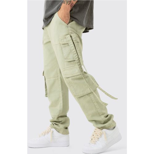 Jean cargo droit à poches multiples homme - 28R - Boohooman - Modalova