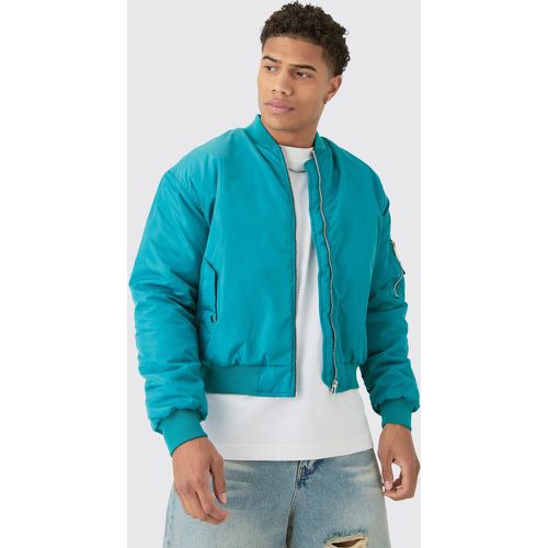 Bomber oversize à manches froncées homme - S - Boohooman - Modalova