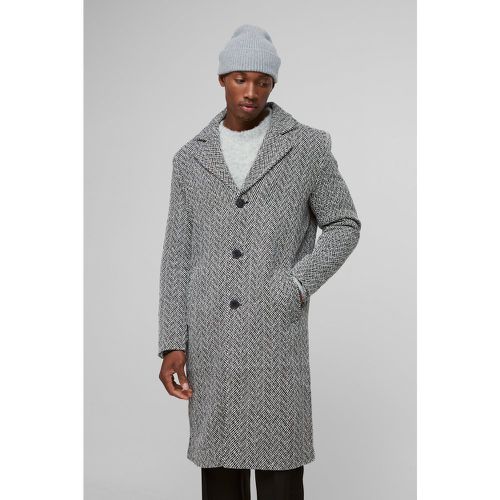 Manteau droit à chevrons - S - Boohooman - Modalova