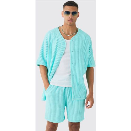 Ensemble épais avec baseball et short - S - Boohooman - Modalova