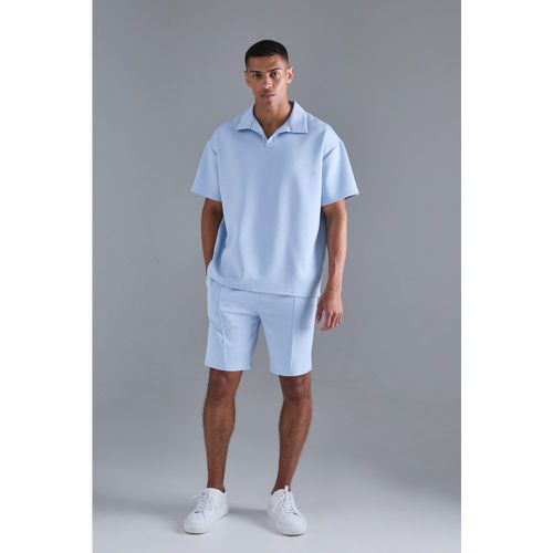 Ensemble oversize avec polo et short - S - Boohooman - Modalova