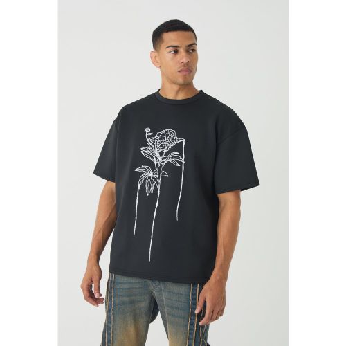 T-shirt oversize fleuri - M - Boohooman - Modalova