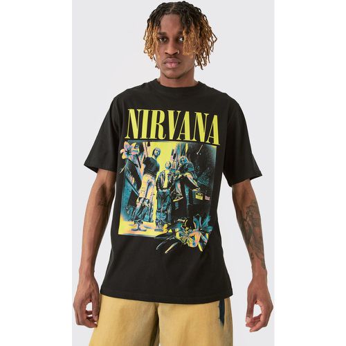 Tall Nirvana Colour Band Print Licence T-shirt - Boohooman - Modalova