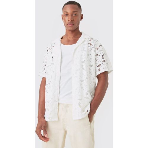 Chemise oversize fleurie en dentelle - L - Boohooman - Modalova