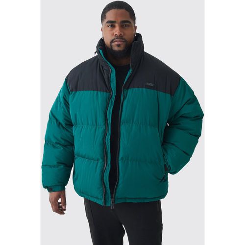 Grande taille - Doudoune color block en - XXXL - Boohooman - Modalova