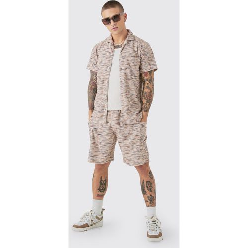 Ensemble avec chemise bouclée et short - S - Boohooman - Modalova