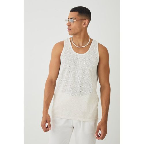 Débardeur en crochet - S - Boohooman - Modalova