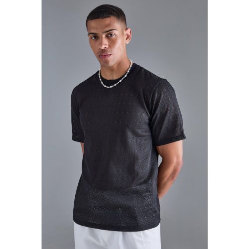 T-shirt en crochet - XL - Boohooman - Modalova