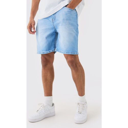 Short large en jean rigide - 32 - Boohooman - Modalova