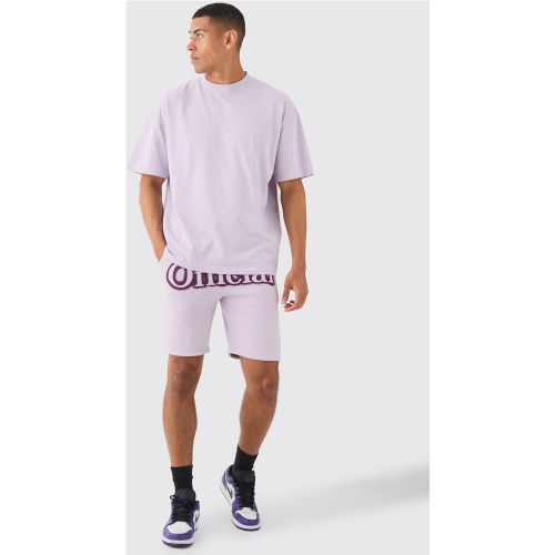 Ensemble oversize à col montant et short - Official - L - Boohooman - Modalova