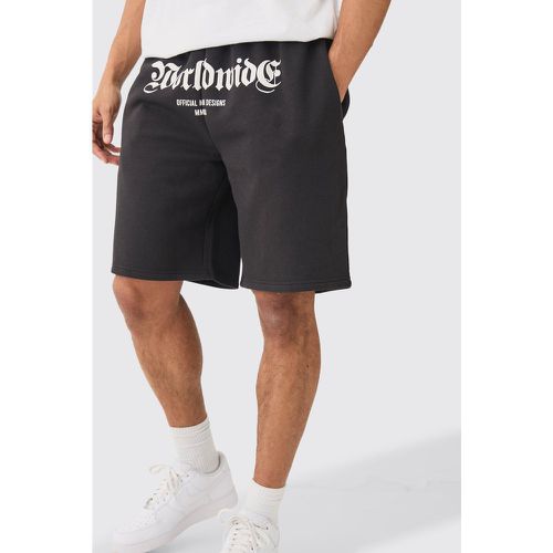 Short oversize à imprimé Worldwide - L - Boohooman - Modalova