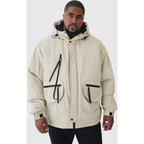 Grande taille - Parka technique à capuche homme - XXL - Boohooman - Modalova