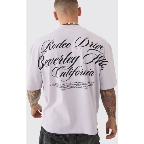 Oversized Boxy Extended Neck Heavyweight Rodeo Drive T-shirt - Boohooman - Modalova