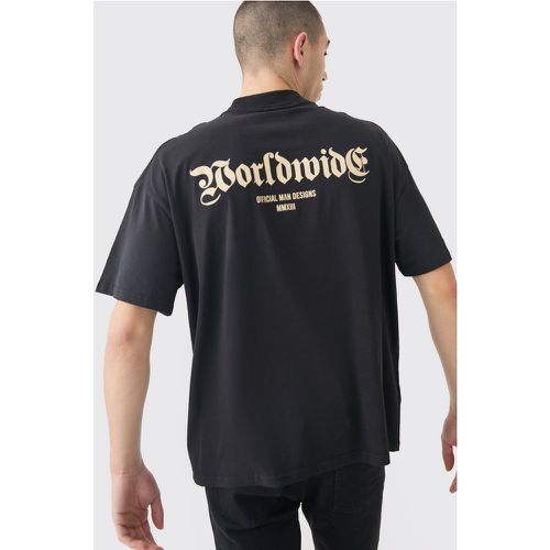 Oversized Worldwide T-shirt - Boohooman - Modalova