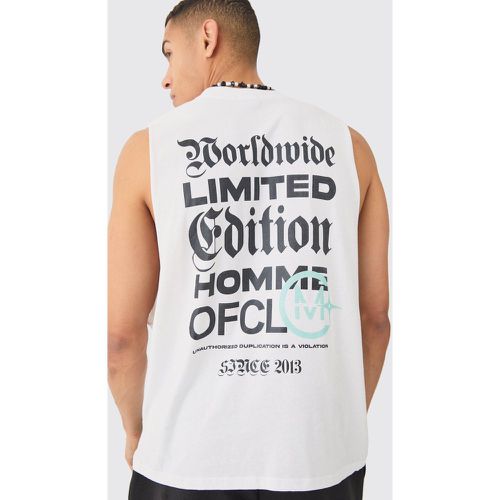 Oversized Limited Edition Text vest - Boohooman - Modalova