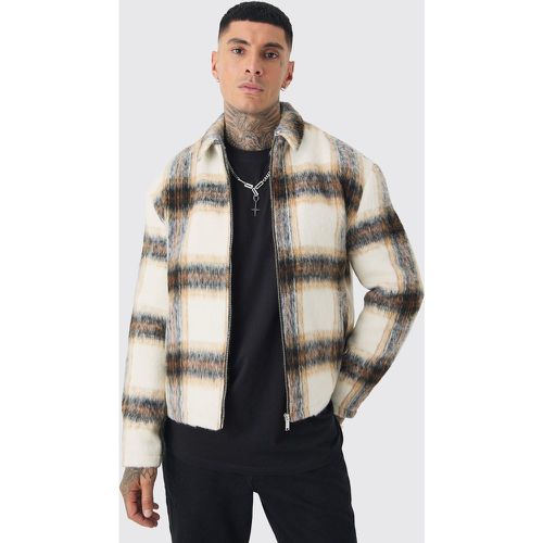 Tall - Veste Harrington oversize à carreaux - XL - Boohooman - Modalova