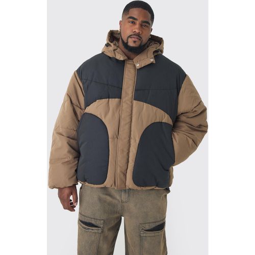 Grande taille - Doudoune matelassée color block en - XXXL - Boohooman - Modalova