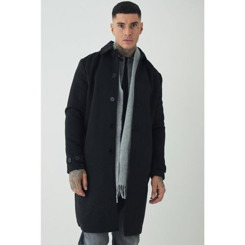 Tall - Manteau droit en - S - Boohooman - Modalova