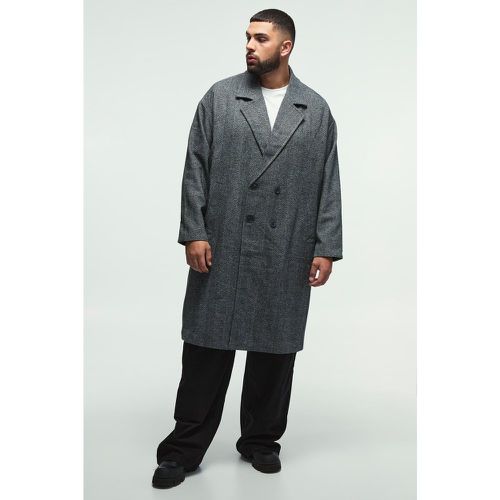 Grande taille - Manteau oversize à chevrons - XXXL - Boohooman - Modalova