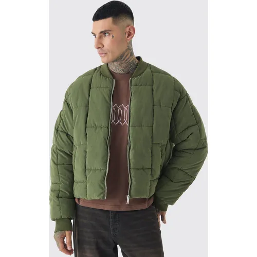 Tall - Bomber oversize matelassé homme - L - Boohooman - Modalova