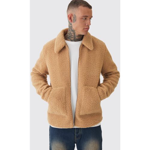 Tall - Veste Harrington en polaire - S - Boohooman - Modalova