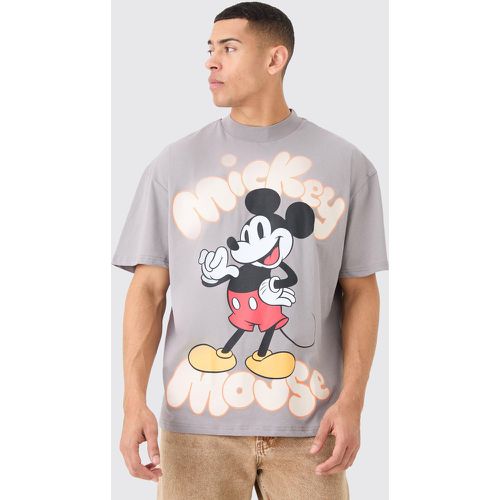 Oversized Mickey Mouse License T-shirt - Boohooman - Modalova