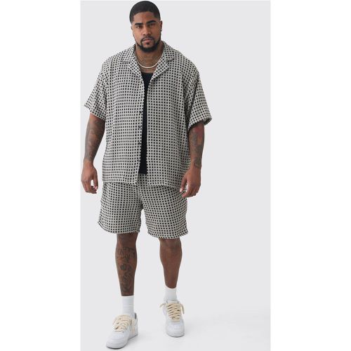 Grande taille - Ensemble oversize avec chemise et short homme - XXXXL - Boohooman - Modalova