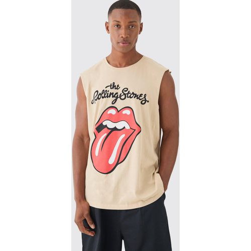 Oversized Rolling Stones License vest - Boohooman - Modalova