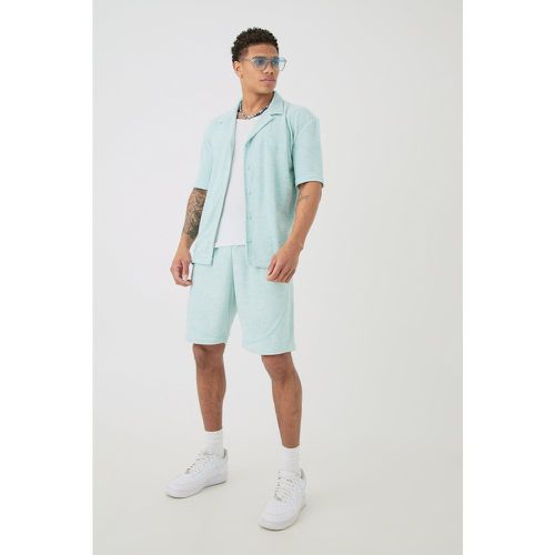 Ensemble avec chemise et short à broderie - L - Boohooman - Modalova