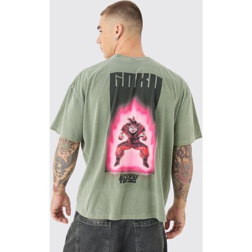 T-shirt oversize imprimé dragon Ball Z - L - Boohooman - Modalova