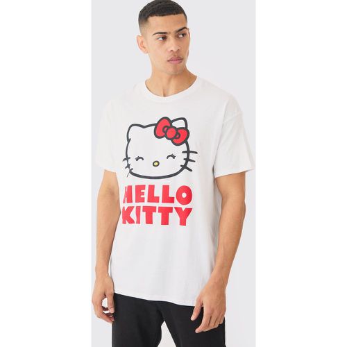Oversized Hello Kitty License T-shirt - Boohooman - Modalova