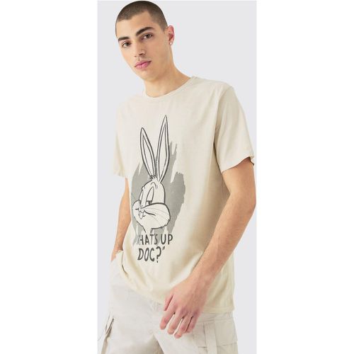Oversized Looney Tunes Bugs Bunny License T-shirt - Boohooman - Modalova
