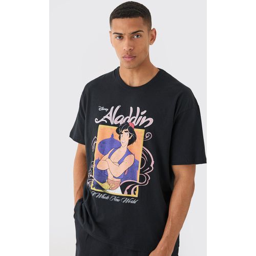 Oversized Disney Aladdin License T-shirt - Boohooman - Modalova